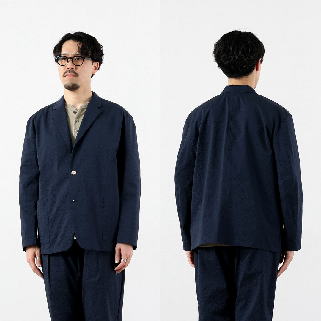 RE HECHO EN TOKIO JAPÓN / Chaqueta Coolmax Seersucker Tailored 3B