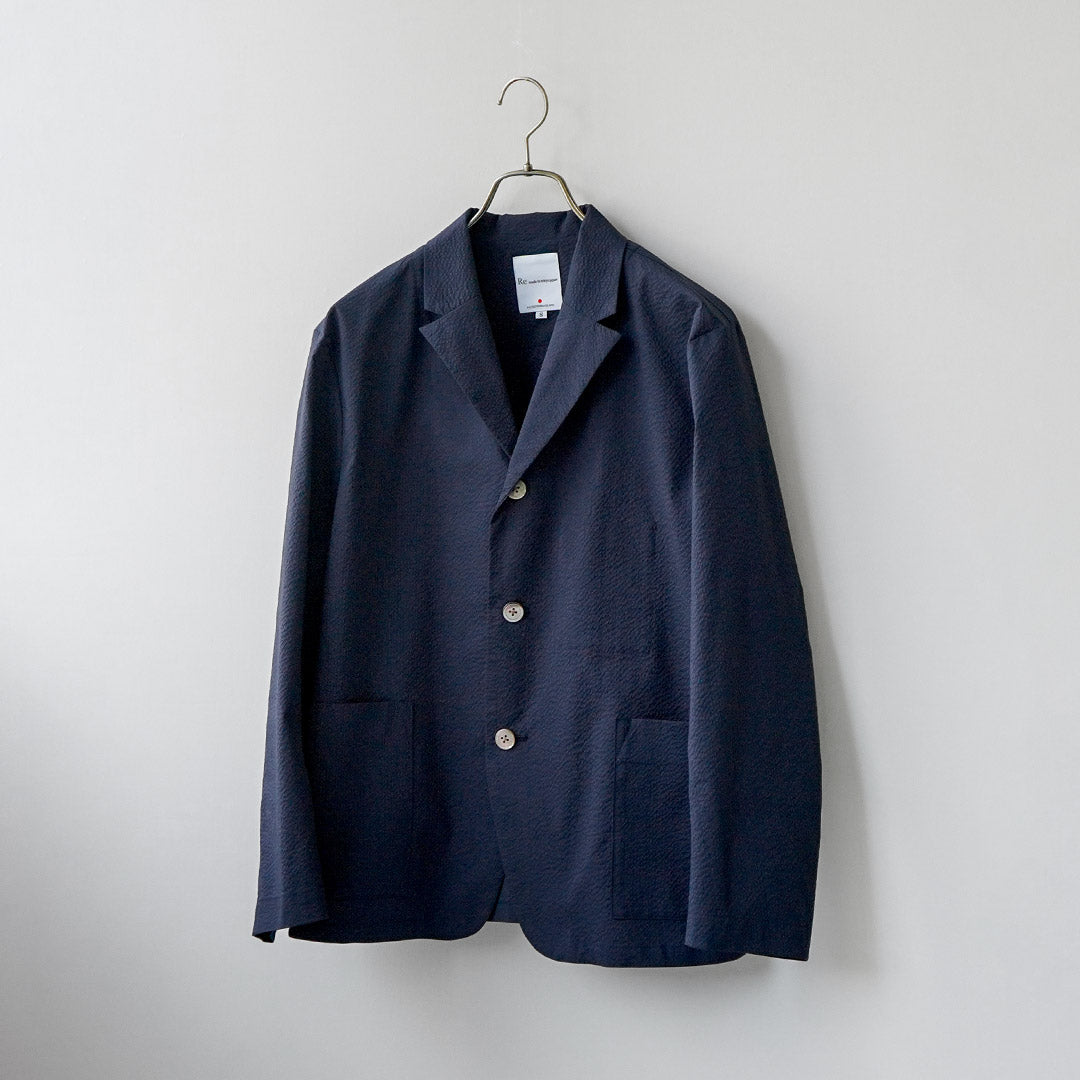 RE HECHO EN TOKIO JAPÓN / Chaqueta Coolmax Seersucker Tailored 3B