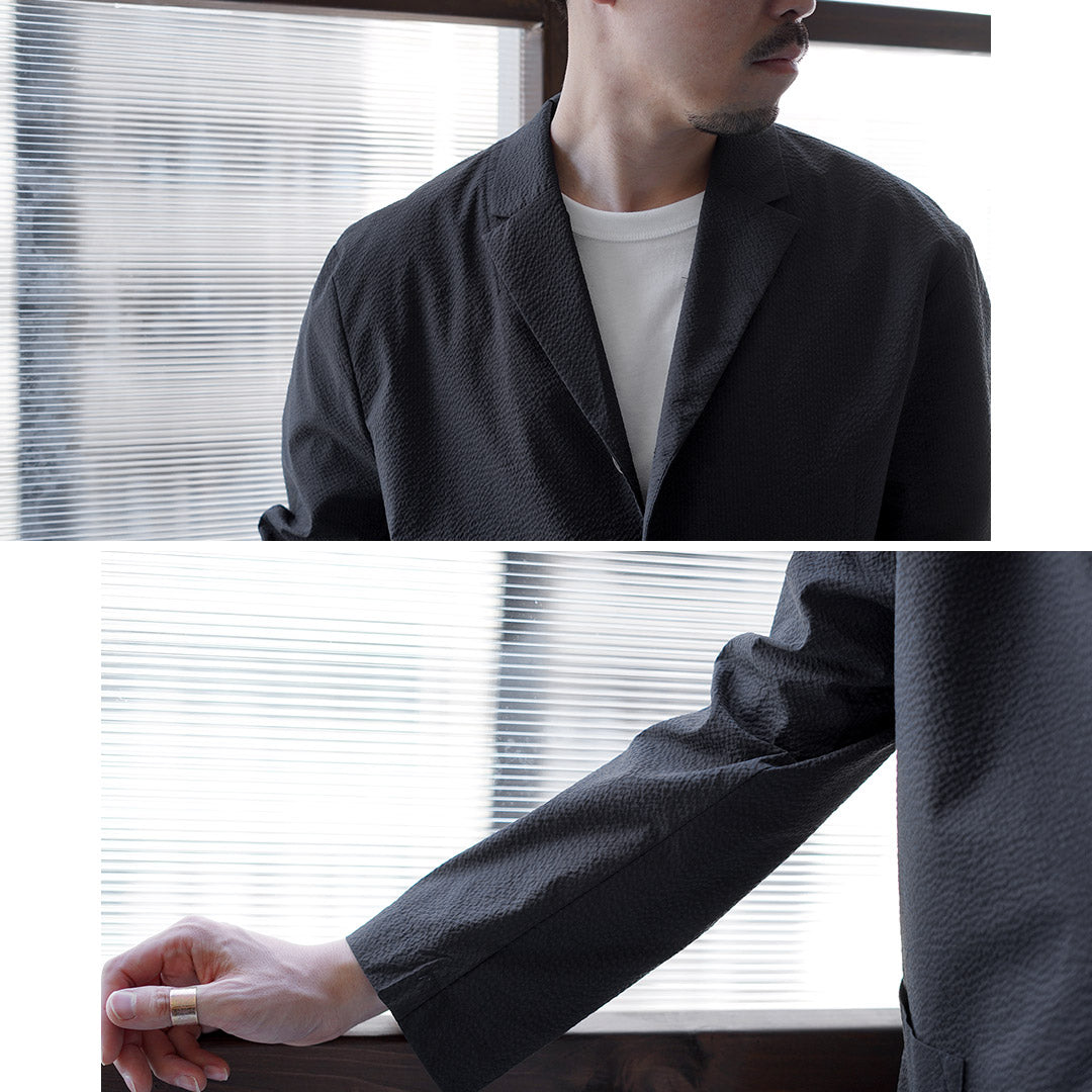 RE HECHO EN TOKIO JAPÓN / Chaqueta Coolmax Seersucker Tailored 3B