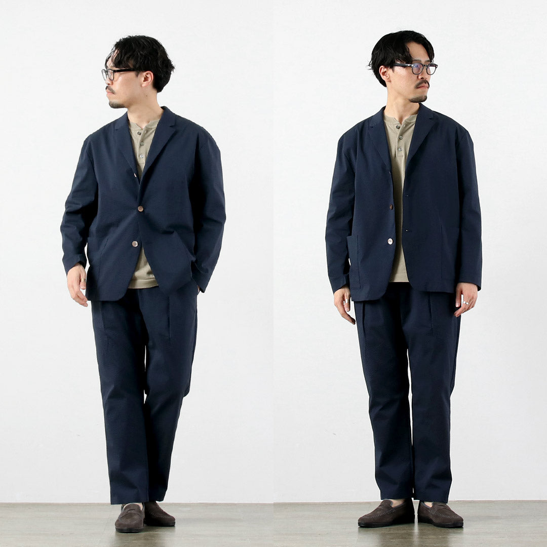RE HECHO EN TOKIO JAPÓN / Chaqueta Coolmax Seersucker Tailored 3B