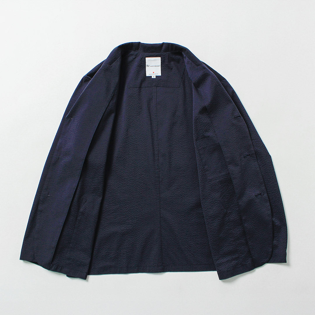 RE HECHO EN TOKIO JAPÓN / Chaqueta Coolmax Seersucker Tailored 3B