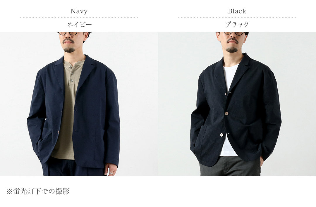 RE HECHO EN TOKIO JAPÓN / Chaqueta Coolmax Seersucker Tailored 3B