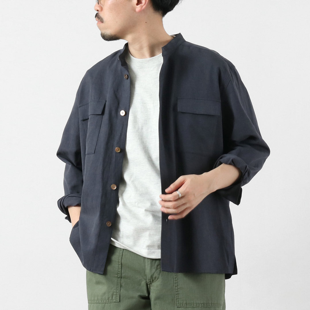 RE MADE IN TOKYO JAPAN / Tencel Linen Classic CPO Shirt