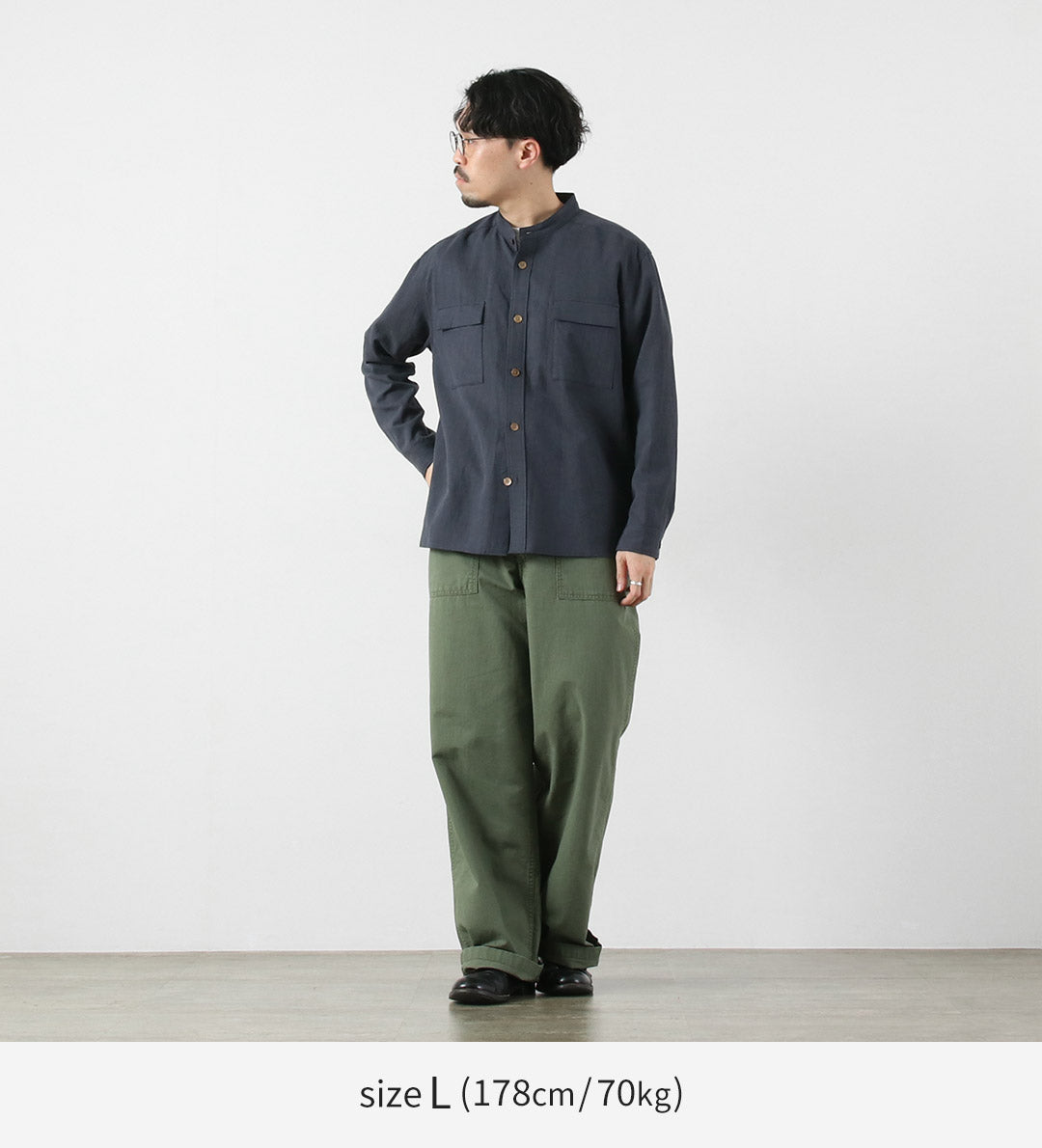 RE MADE IN TOKYO JAPAN / Tencel Linen Classic CPO Shirt