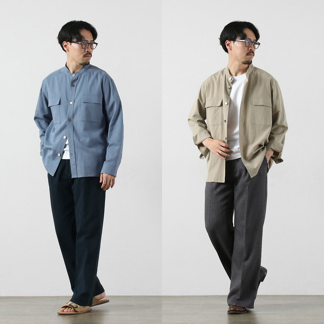RE MADE IN TOKYO JAPAN / Tencel Linen Classic CPO Shirt