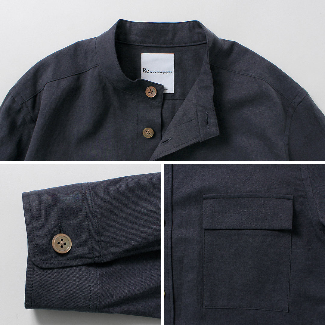 RE MADE IN TOKYO JAPAN / Tencel Linen Classic CPO Shirt