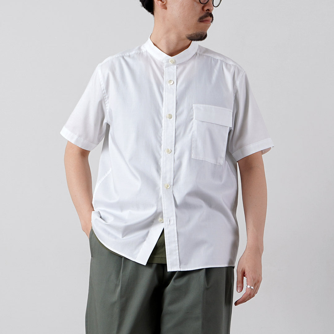 RE MADE IN TOKYO JAPAN / Chemise CPO à manches courtes en sergé chambray 200/2