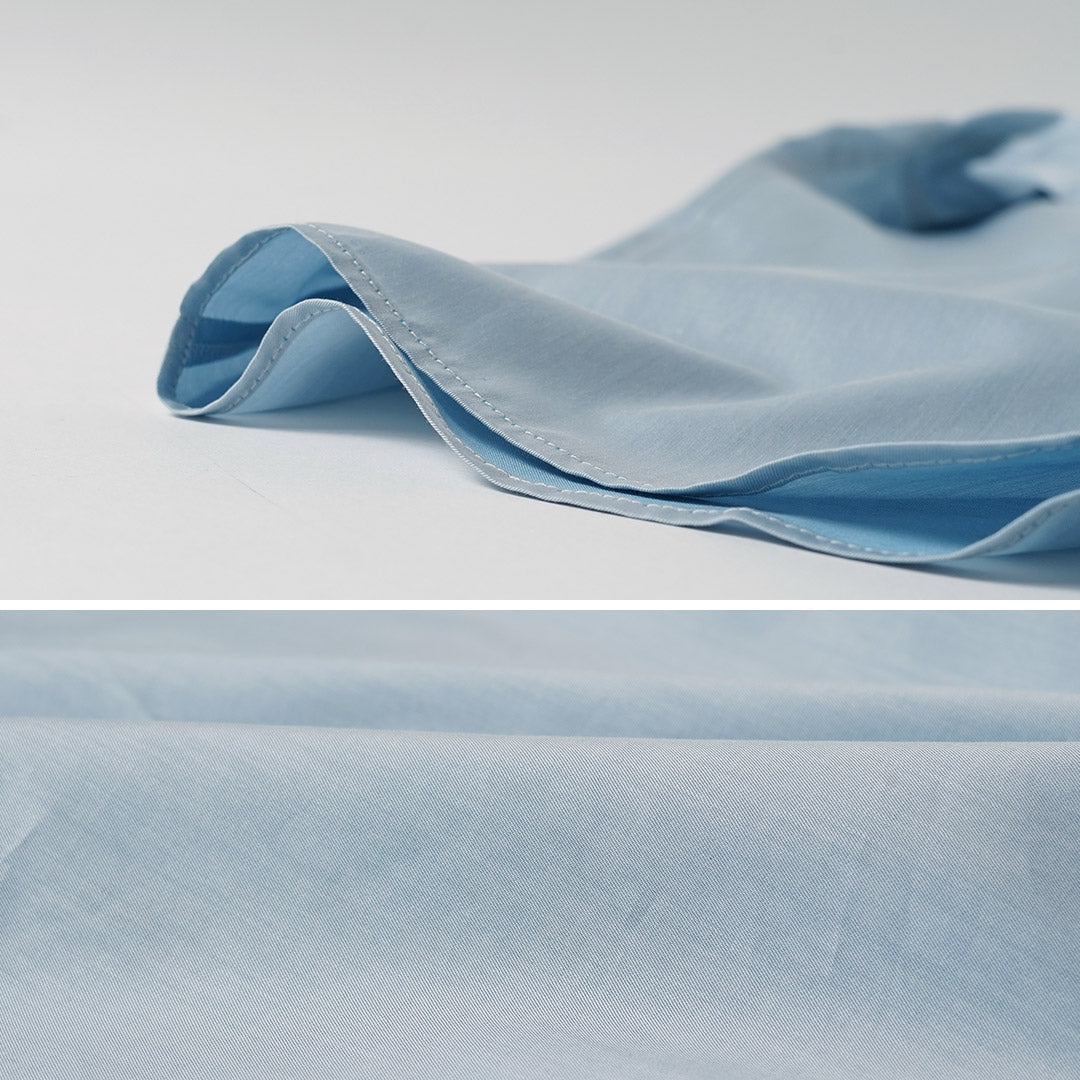 RE MADE IN TOKYO JAPAN / Chemise CPO à manches courtes en sergé chambray 200/2