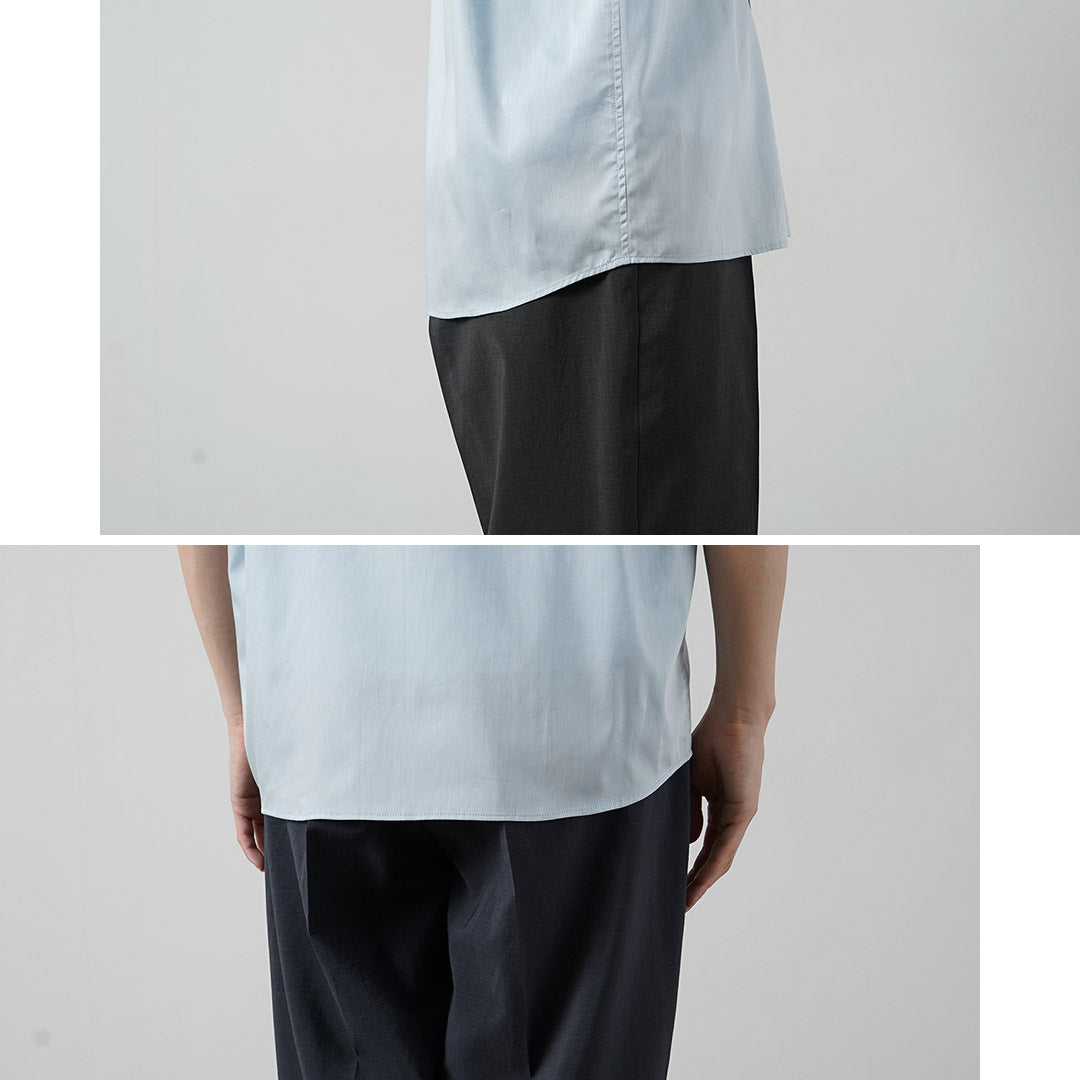 RE MADE IN TOKYO JAPAN / Chemise CPO à manches courtes en sergé chambray 200/2
