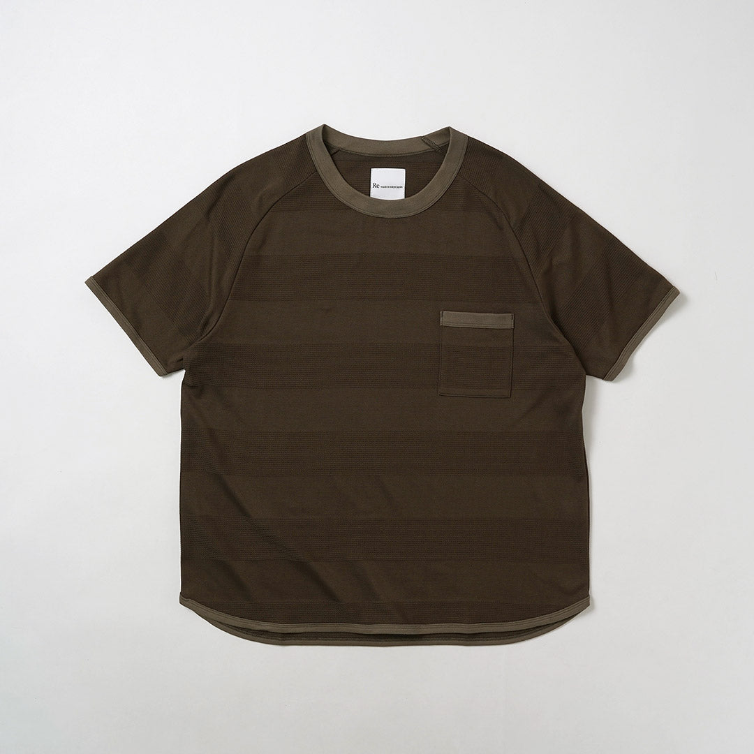 RE HECHO EN TOKIO JAPÓN / Camiseta de punto con borde jacquard Cool Max