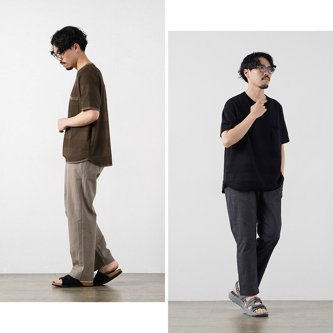 RE HECHO EN TOKIO JAPÓN / Camiseta de punto con borde jacquard Cool Max