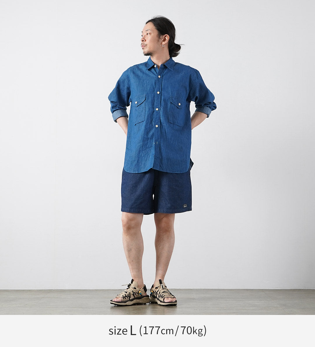 GOHEMP / Short de confiture de chanvre 7,5 oz Denim