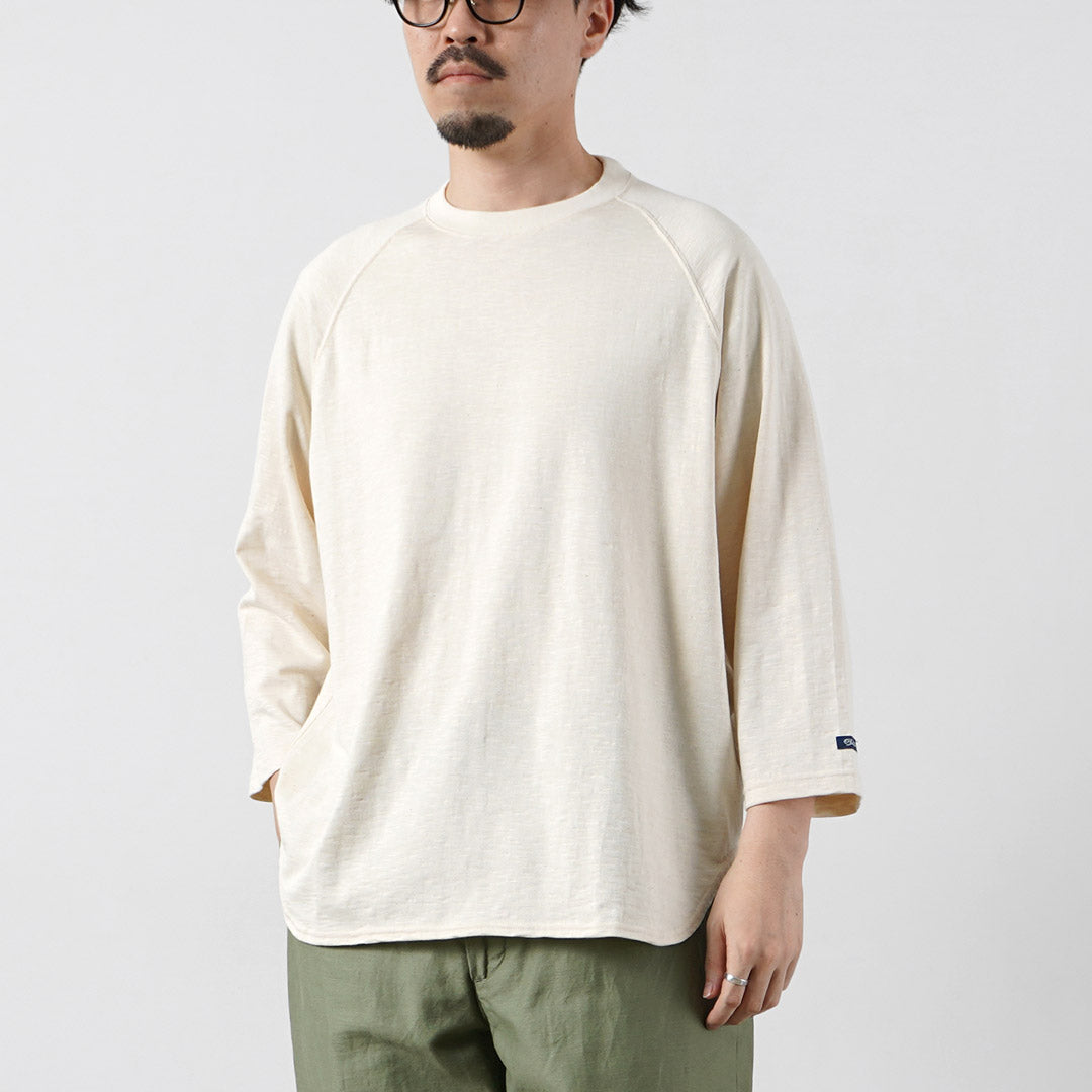 TIEASY / HDCS Light Raglan 3/4 Sleeve Crew Neck T-Shirt