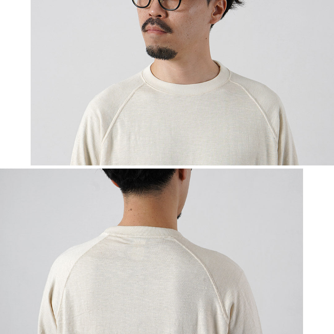 TIEASY / HDCS Light Raglan 3/4 Sleeve Crew Neck T-Shirt