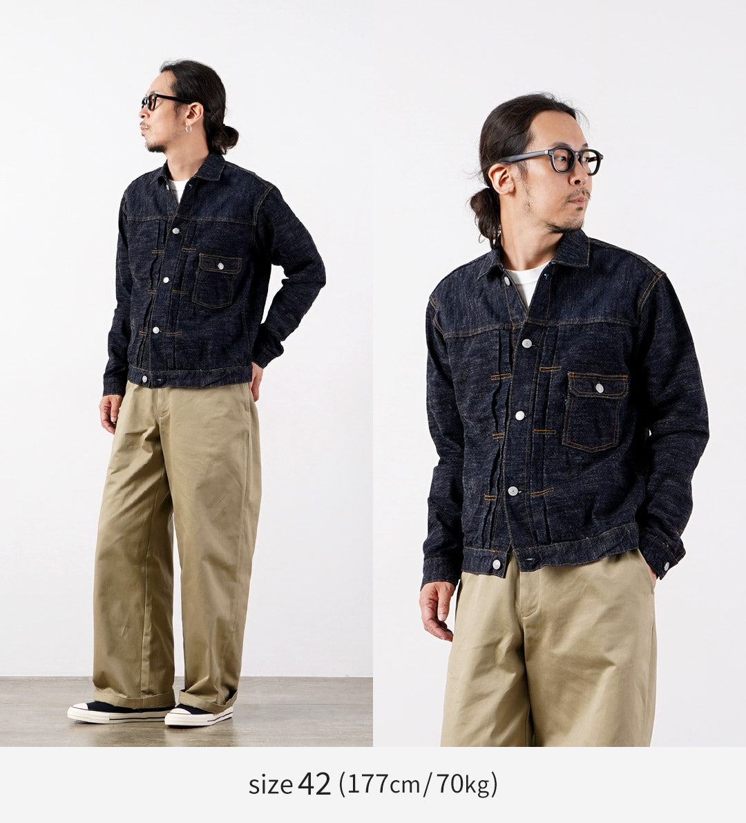 Refabric bleu / Veste GL3 Selvedge Denim 1er Type