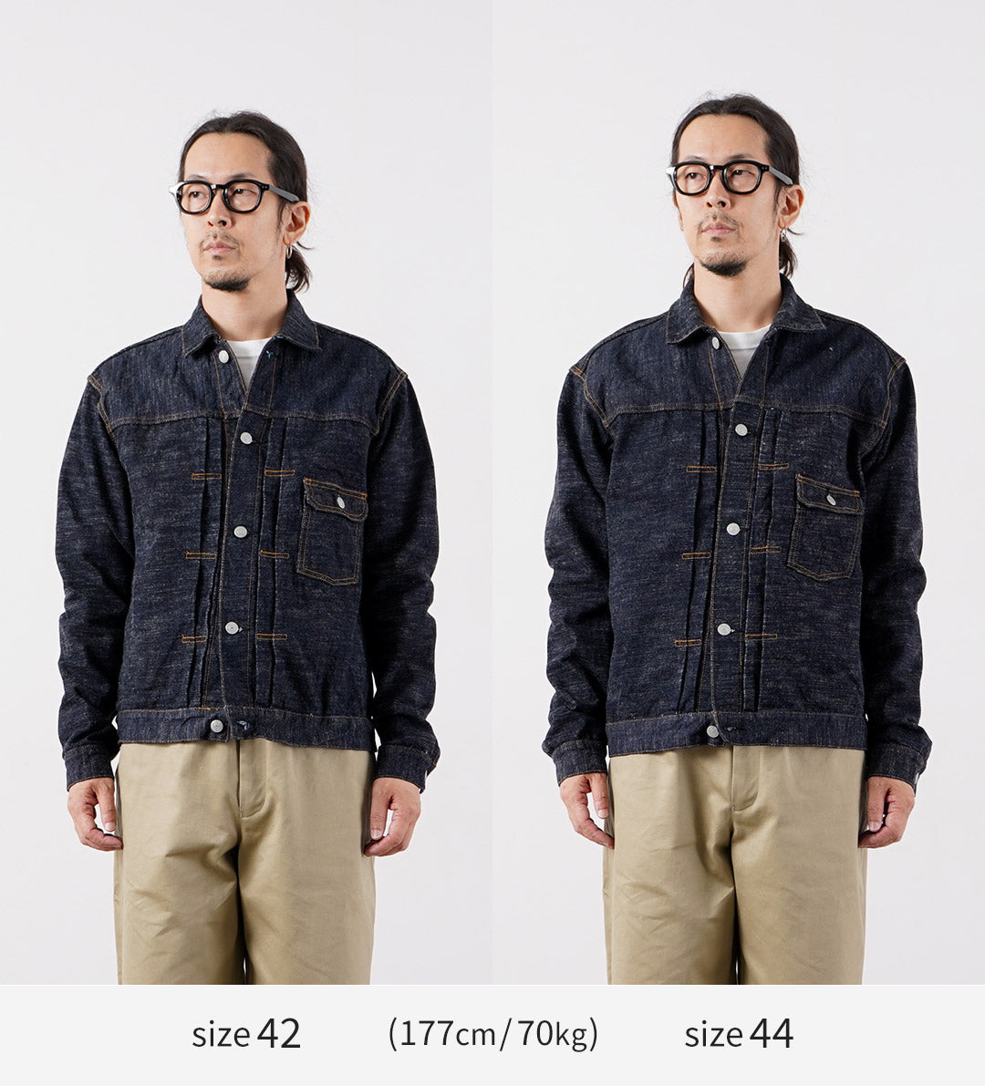 Refabric bleu / Veste GL3 Selvedge Denim 1er Type
