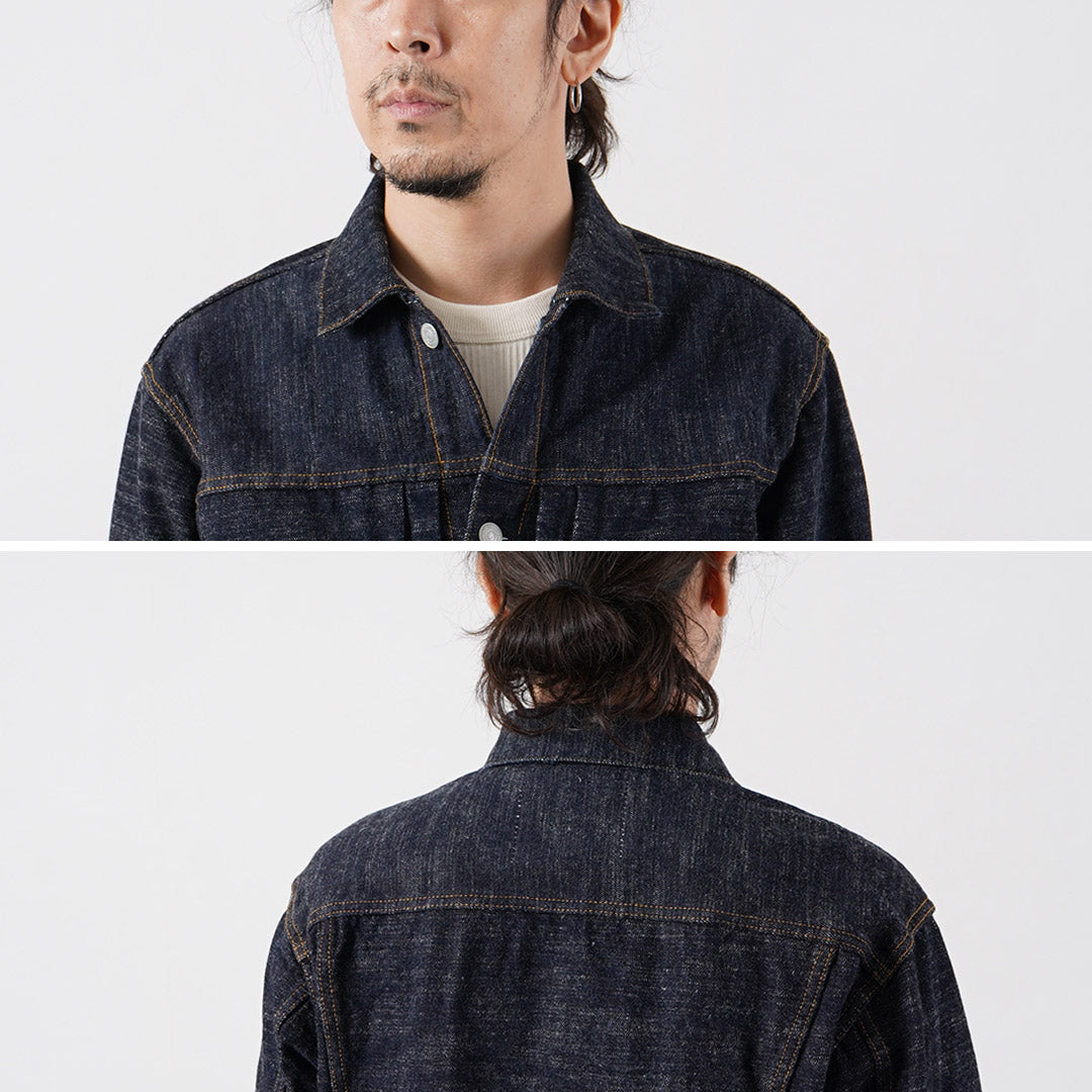 Blue refabric / GL3 Selvedge Denim Type 2 Jacket
