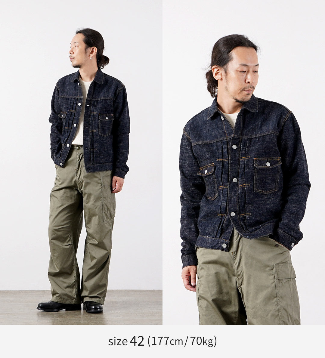 Blue refabric / GL3 Selvedge Denim Type 2 Jacket