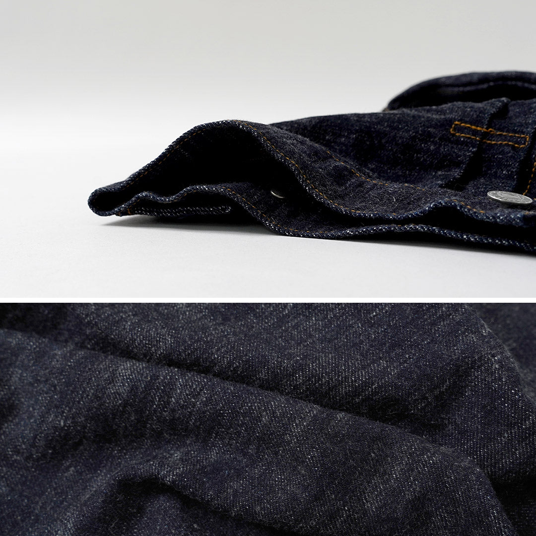 Blue refabric / GL3 Selvedge Denim Type 2 Jacket