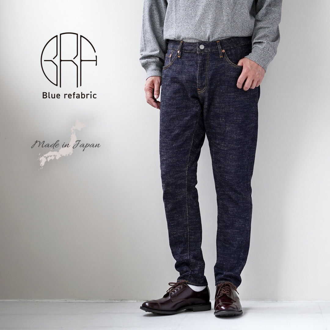 Blue refabric / GL3 Selvedge Denim Semi-Wide Tapered Pants