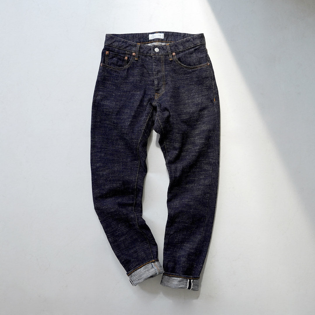 Blue refabric / GL3 Selvedge Denim Semi-Wide Tapered Pants