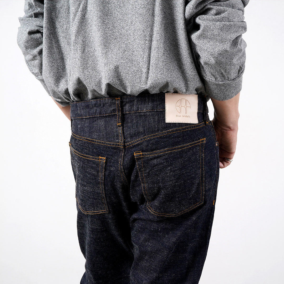 Blue refabric / GL3 Selvedge Denim Semi-Wide Tapered Pants