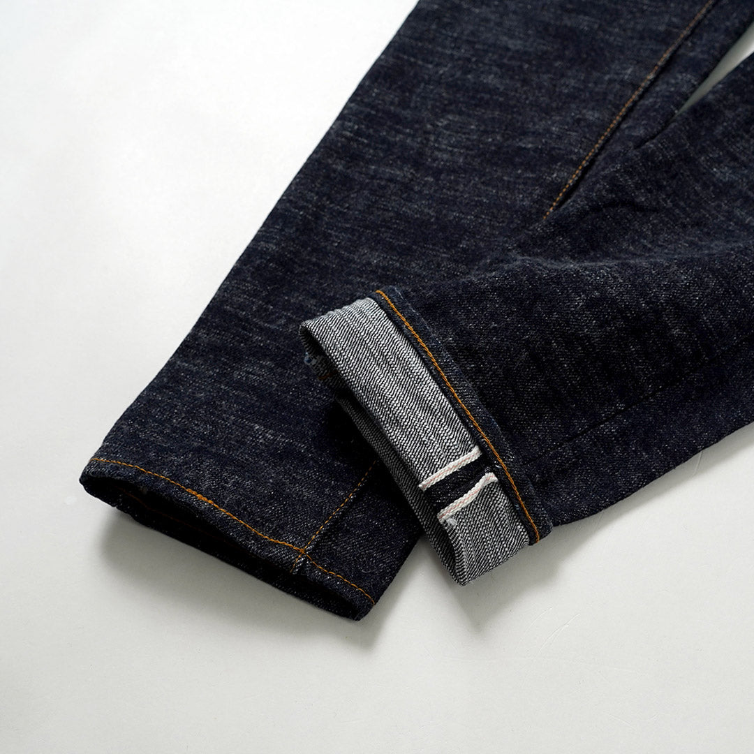 Blue refabric / GL3 Selvedge Denim Semi-Wide Tapered Pants