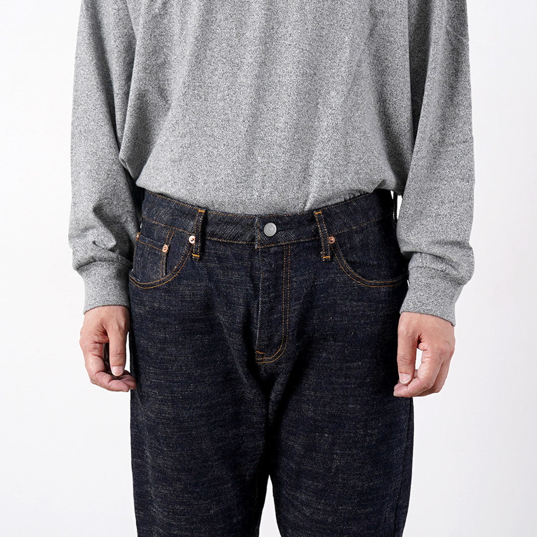 Blue refabric / GL3 Selvedge Denim Semi-Wide Tapered Pants