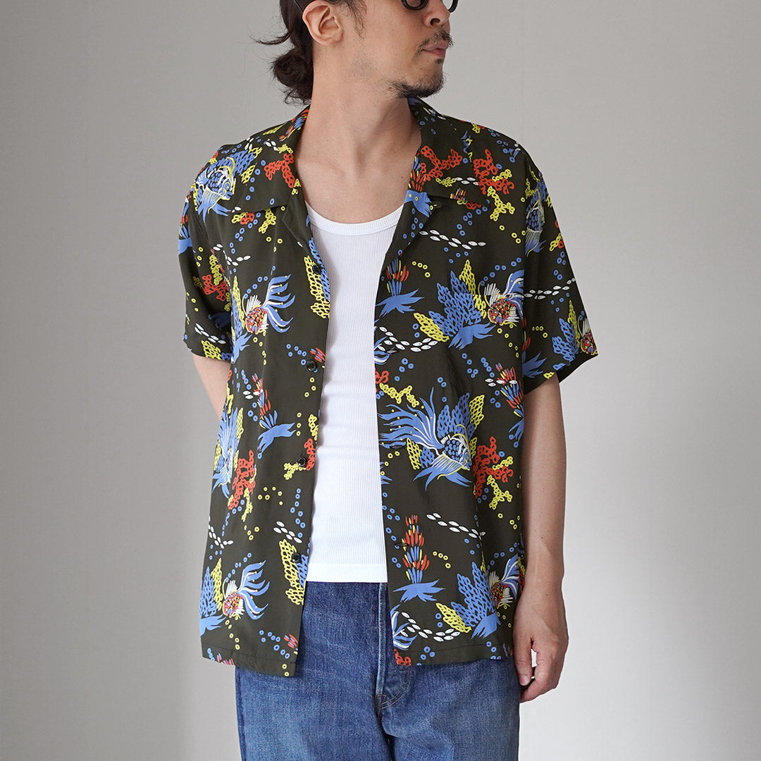 SUN SURF / Tropical Fish Hawaiian Shirt