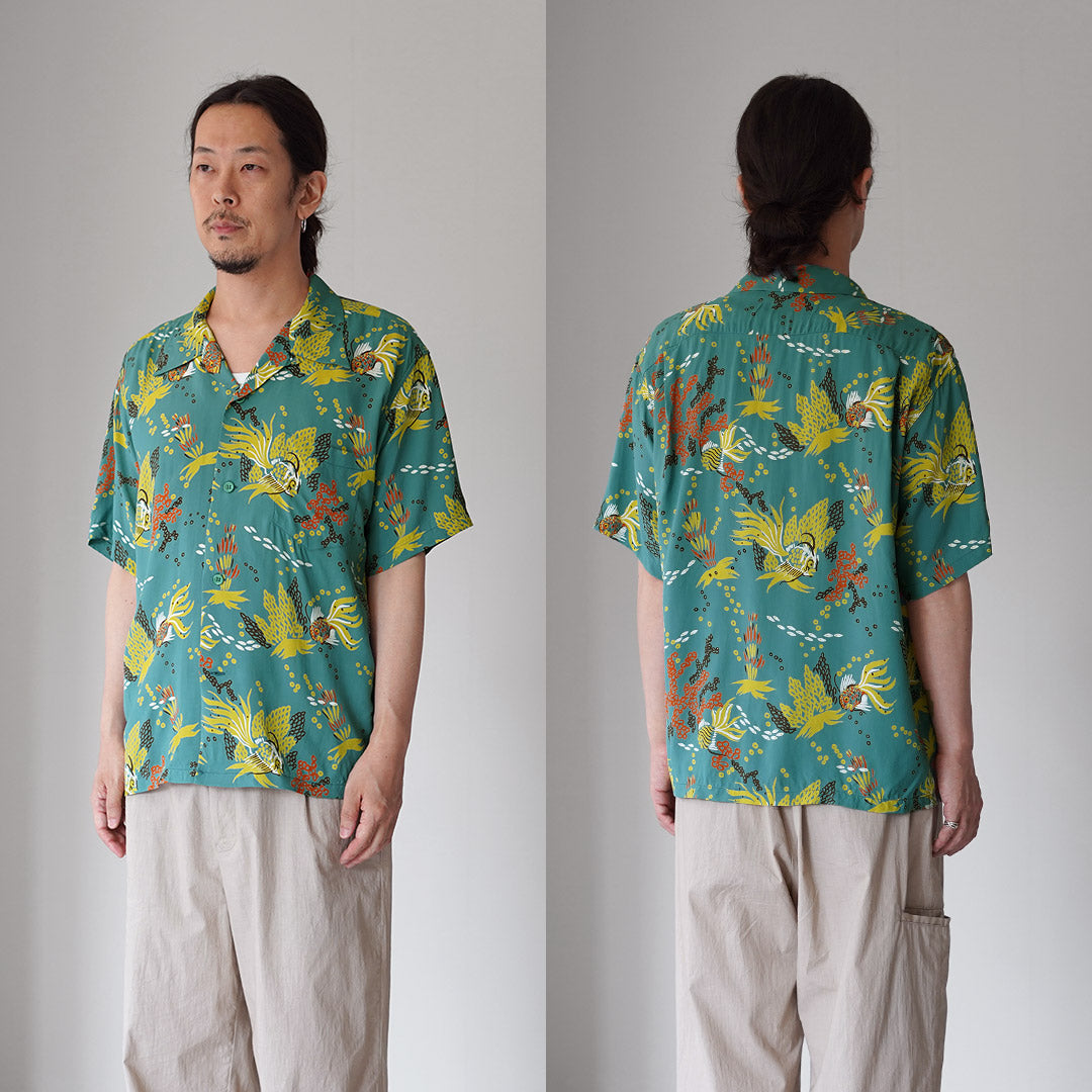SUN SURF / Tropical Fish Hawaiian Shirt