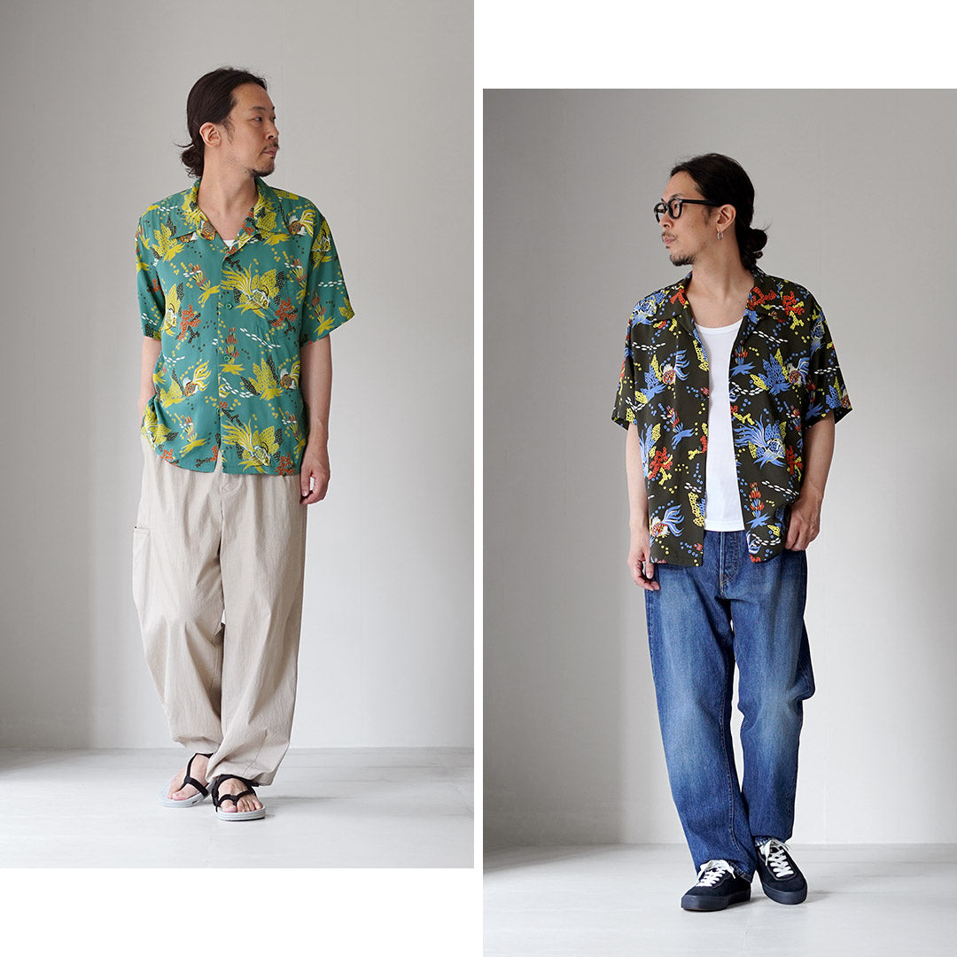 SUN SURF / Tropical Fish Hawaiian Shirt