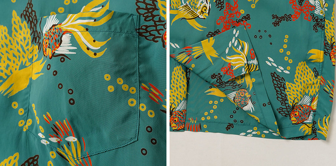 SUN SURF / Tropical Fish Hawaiian Shirt