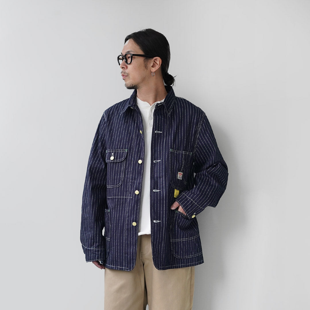 CAÑA DE AZÚCAR / Abrigo de trabajo Wabash Stripe de 9 oz
