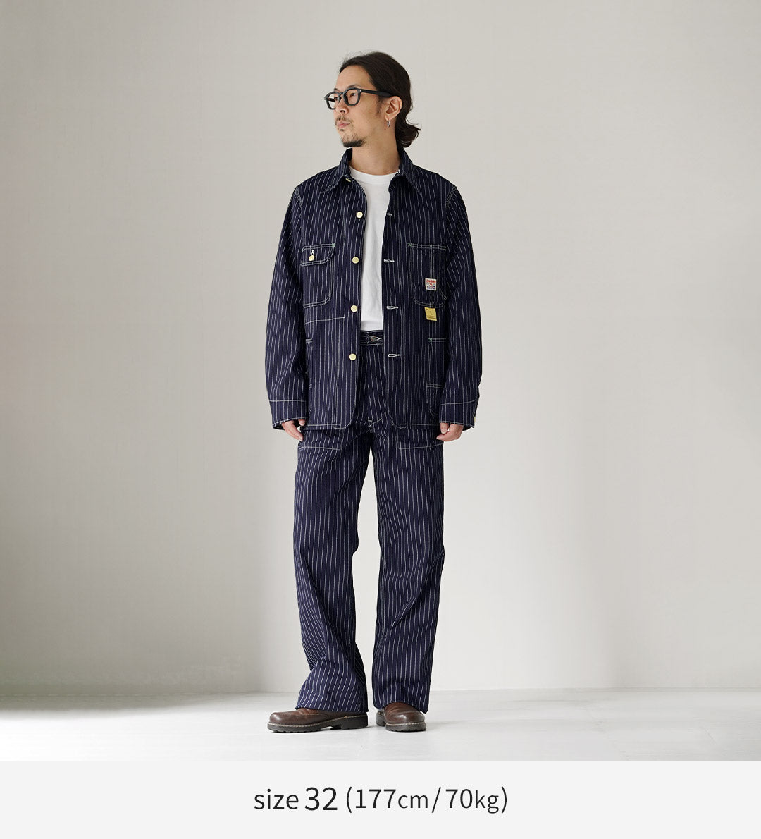 SUGAR CANE / 9oz Wabash Stripe Engineer Pants