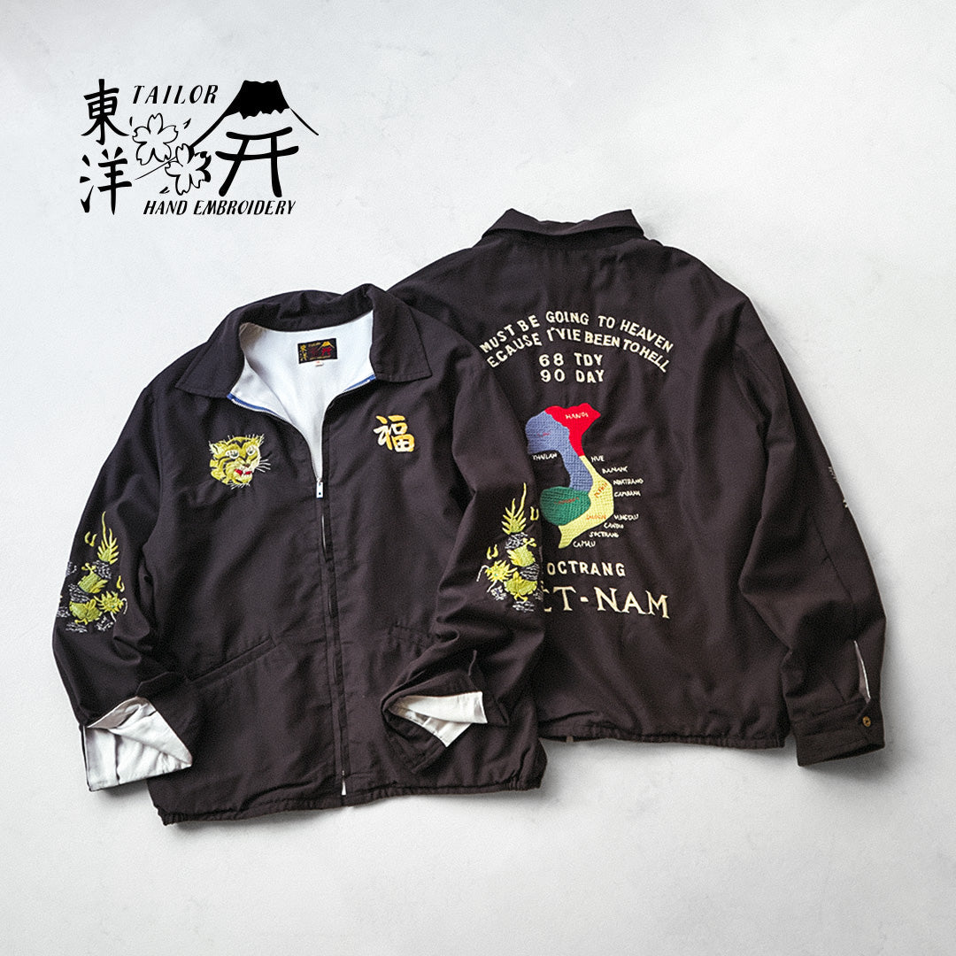 TAILOR TOYO / Veste de modèle vieilli Carte du Vietnam Viet-Jan