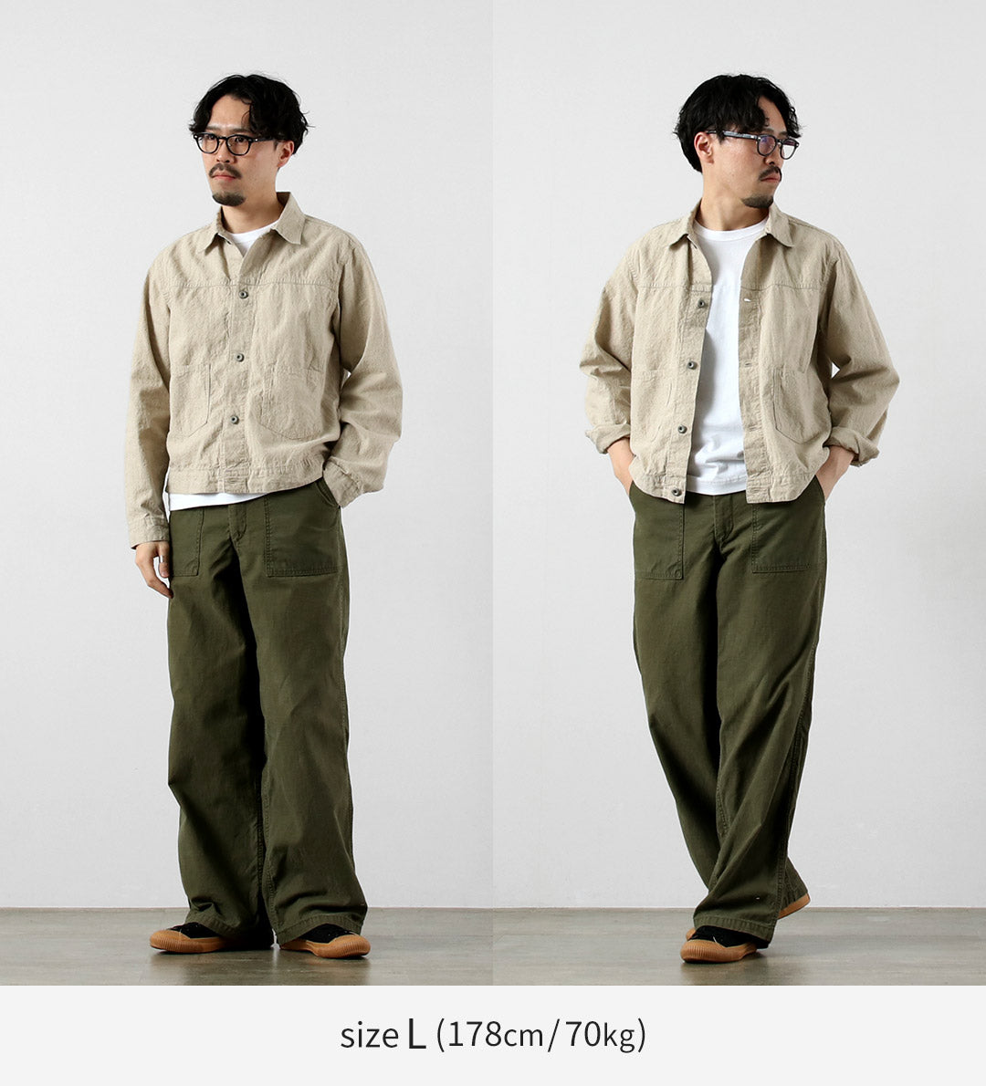 SEUVAS / Linen Cotton Trucker Jacket