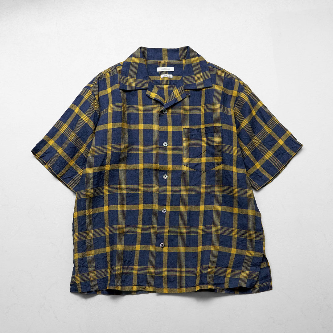 SEUVAS / Chemise Col Ouvert en Lin