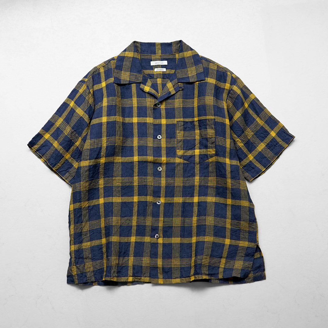 SEUVAS / Chemise Col Ouvert en Lin