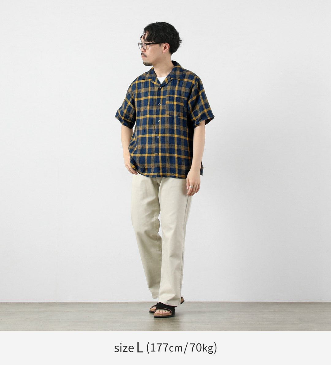 SEUVAS / Chemise Col Ouvert en Lin