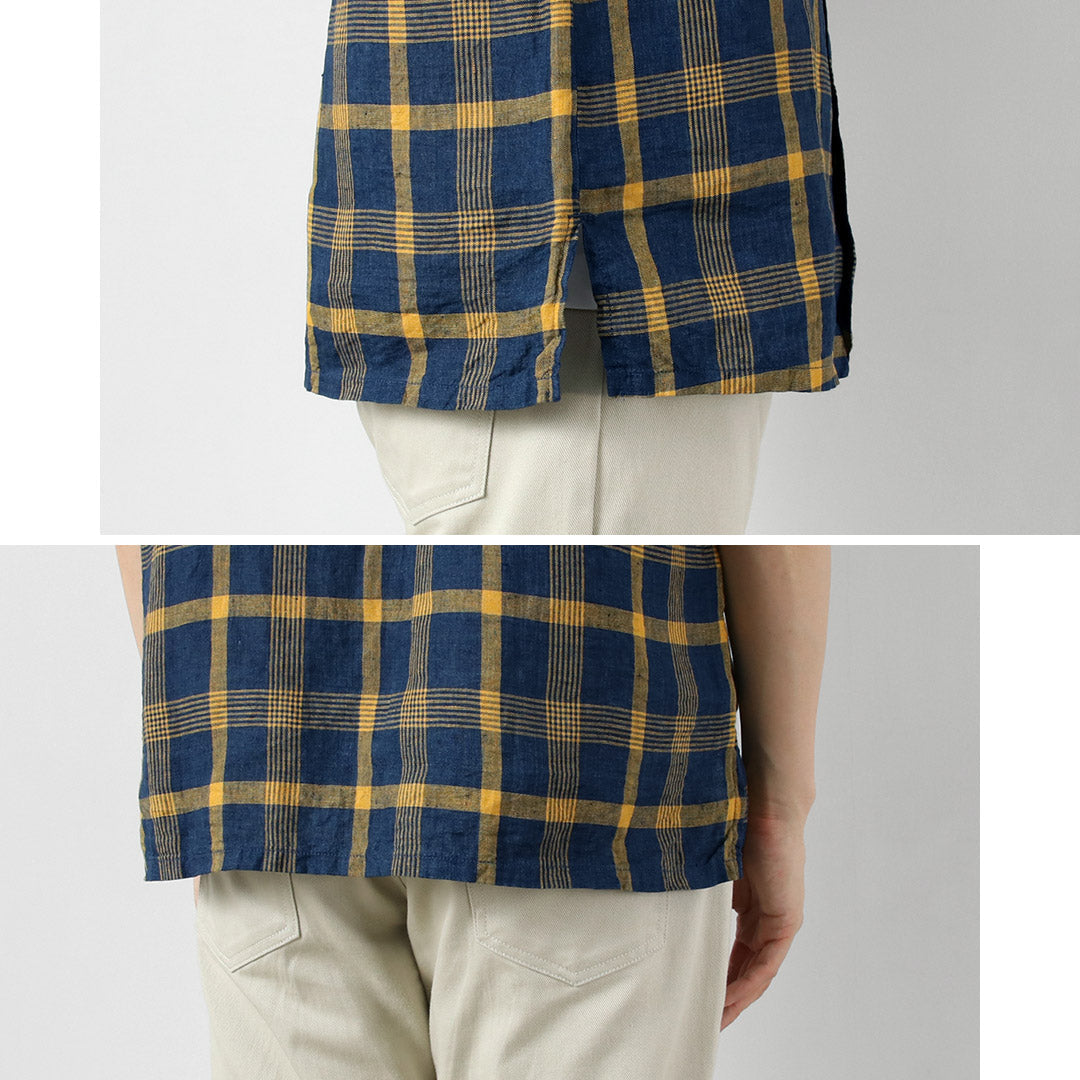 SEUVAS / Chemise Col Ouvert en Lin