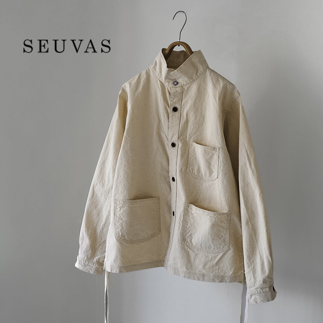 SEUVAS / 8oz 帆布翼领衬衫夹克
