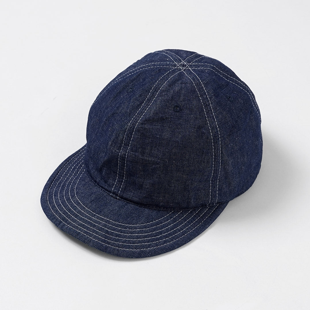 HIGHER / Casquette exclusive en chambray en coton et lin