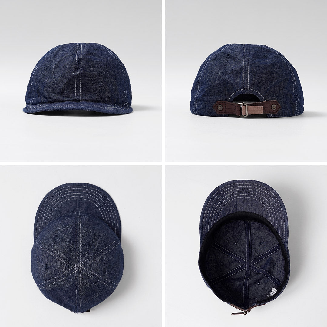 HIGHER / Casquette exclusive en chambray en coton et lin