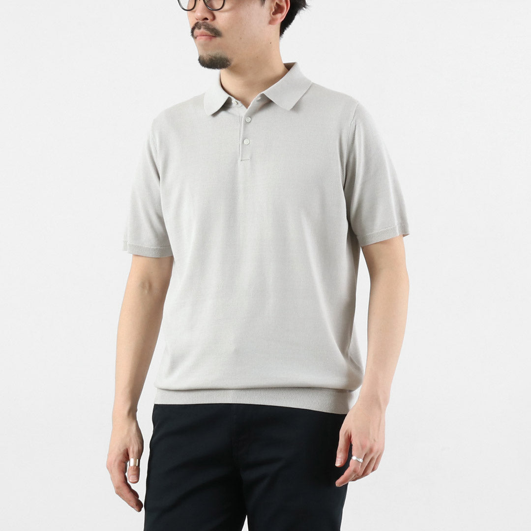 HARROWE HARROWE / 14G Ice Cotton Stand-Collar Polo Shirt