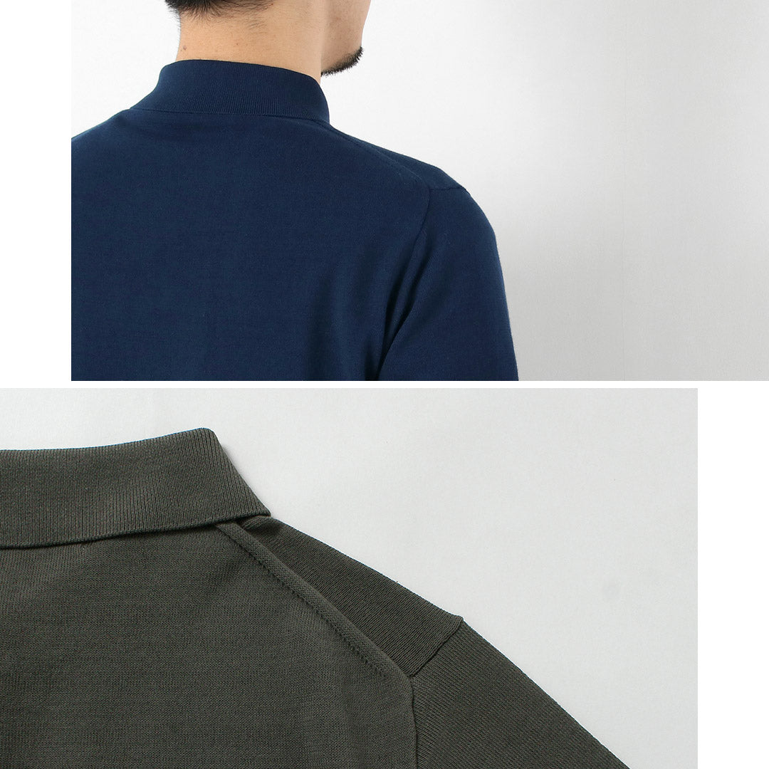 HARROWE HARROWE / 14G Ice Cotton Stand-Collar Polo Shirt