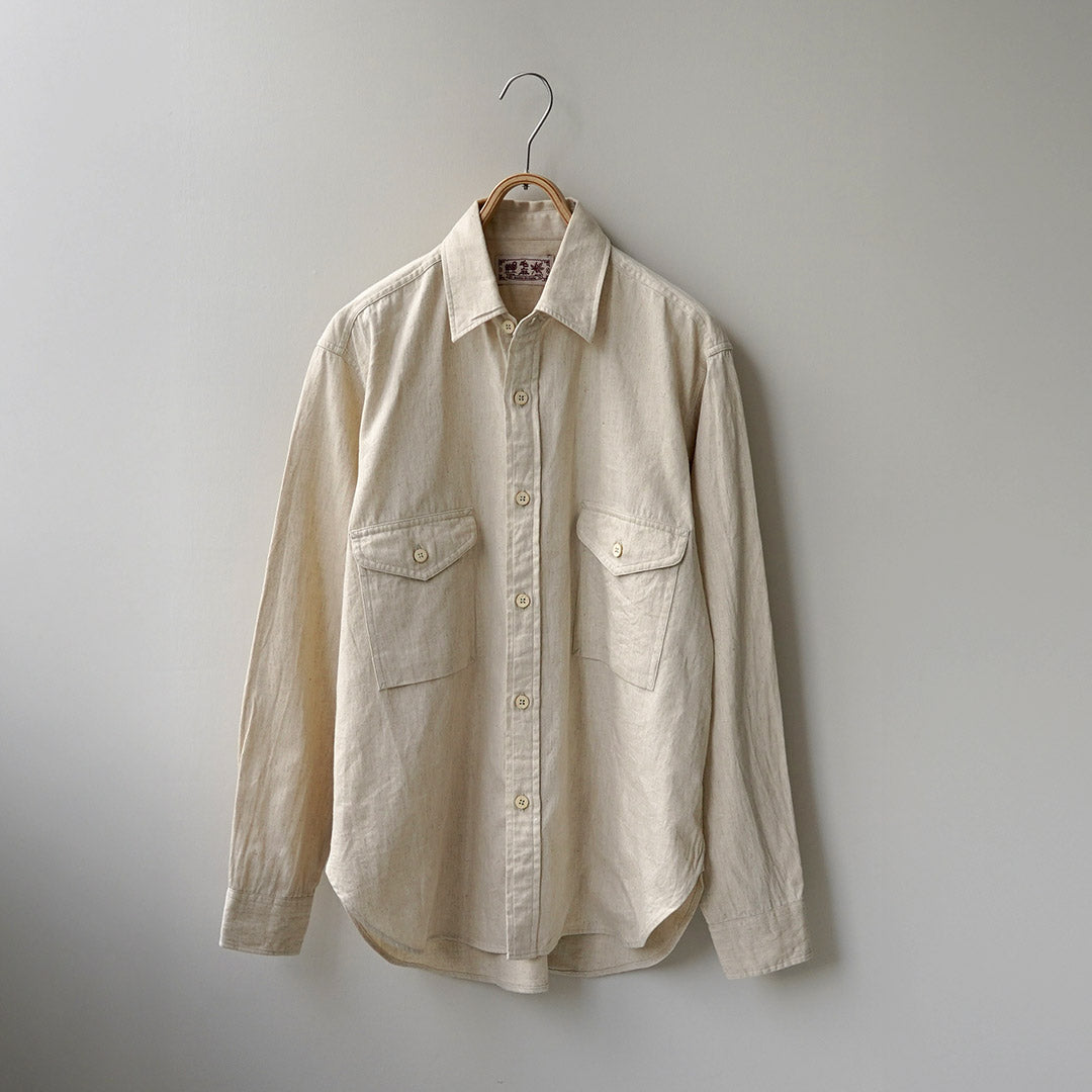 KEMA DESIGNS / Camisa campesina de lino y algodón