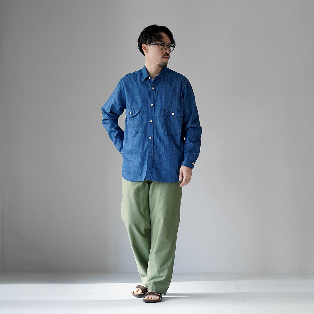 KEMA DESIGNS / Camisa campesina de lino y algodón