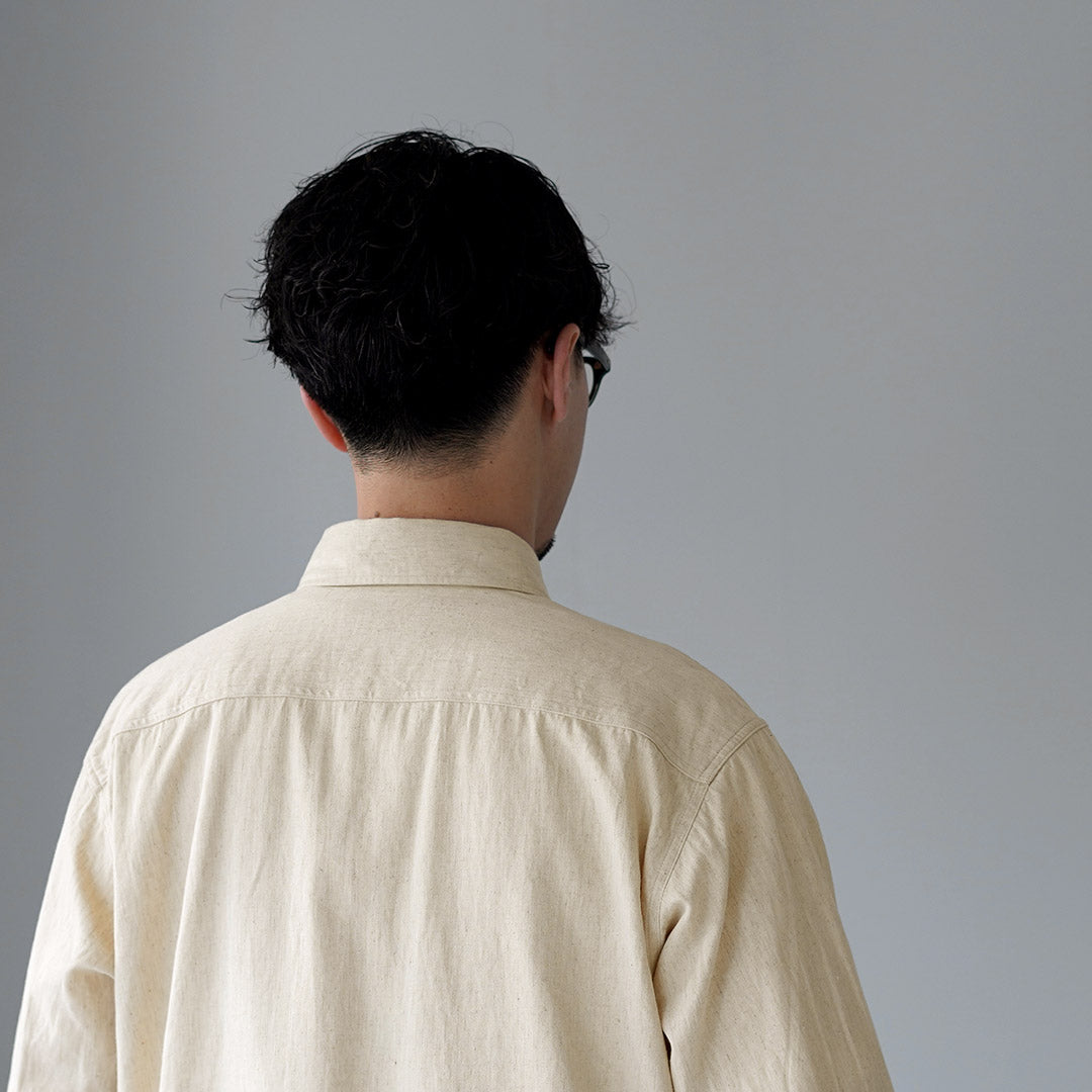 KEMA DESIGNS / Camisa campesina de lino y algodón