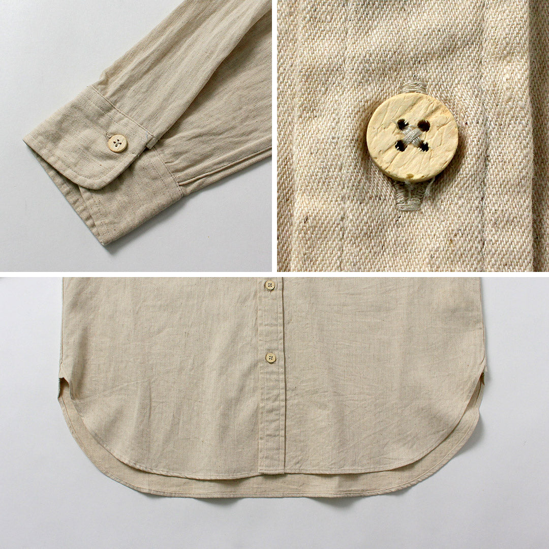 KEMA DESIGNS / Camisa campesina de lino y algodón