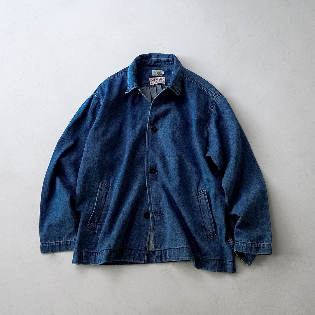 GOHEMP / 9oz Cotton Hemp Denim Overshirt-Coat GOHEMP × KEMA DESIGNS